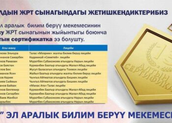 ЖРТ-2024: «Сапаттын» 13 бүтүрүүчүсү «Алтын сертификатка» ээ болду