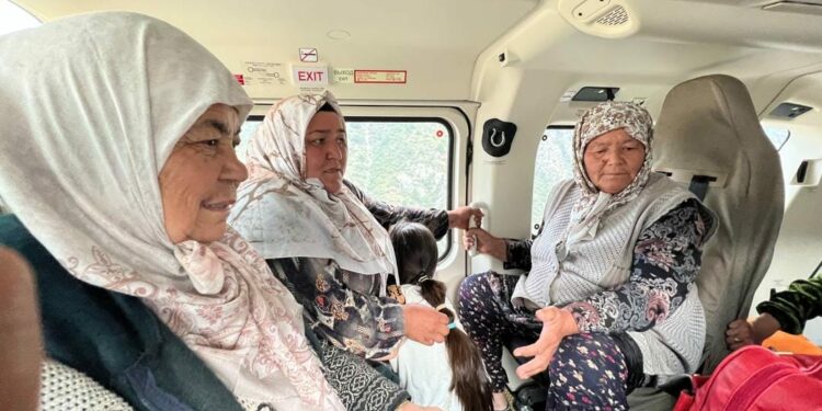 Абшыр-Сайдын 1300дөн ашуун эс алуучусу эвакуацияланды