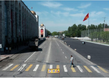 Бишкектин Чүй проспектисинин дагы бир бөлүгү жабылды