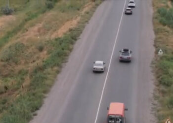 Бишкек-Ош унаа жолунда дрон менен жол эрежесин бузгандар аныкталууда