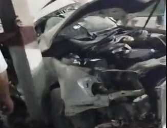 Кара-Балтадагы темир жол өтмөгүндө жеңил унаа менен поезд кагышты (видео)