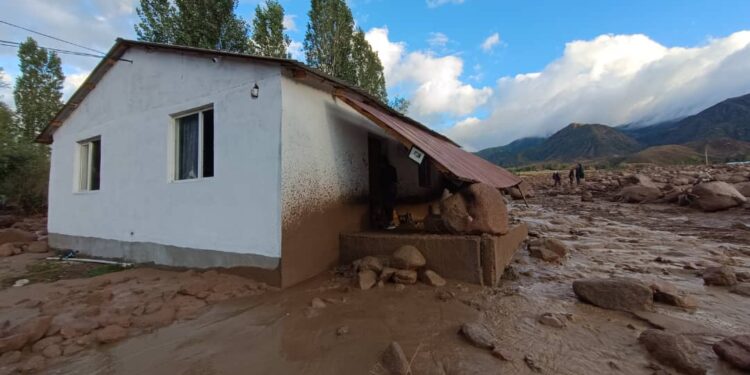 Ысык-Көлдөгү Темир айылынын селден кийинки абалы (сүрөт, видео)