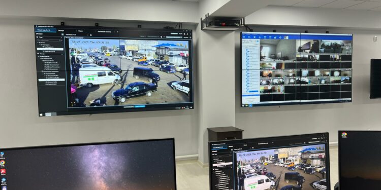 Талас шаарынын 38 жерине 64 видео көзөмөл камера орнотулду