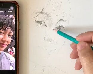 Белгилүү актёр Мээрим Жуманазарованын портретин тартты (видео)