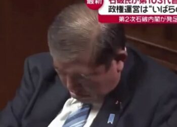 Япониянын премьер-министри кайра шайлануу учурунда уктап калды