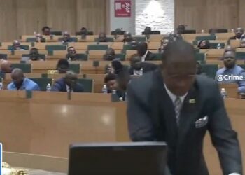 Зимбабведе депутаттар өлкөнүн бюджетин талкуулап жаткан учурда жарык өчүп калды (видео)