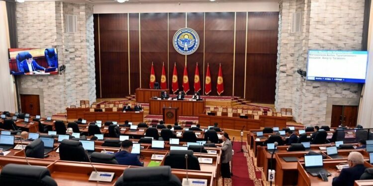 Парламент интернетте мазактоо жана жалаа жапканы үчүн айып салуу мыйзамын кабыл алды. Кайсы депутат кандай добуш берди?