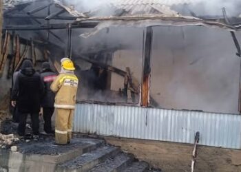 Ноокатта үйдөн өрт чыгып, эркек киши каза болду