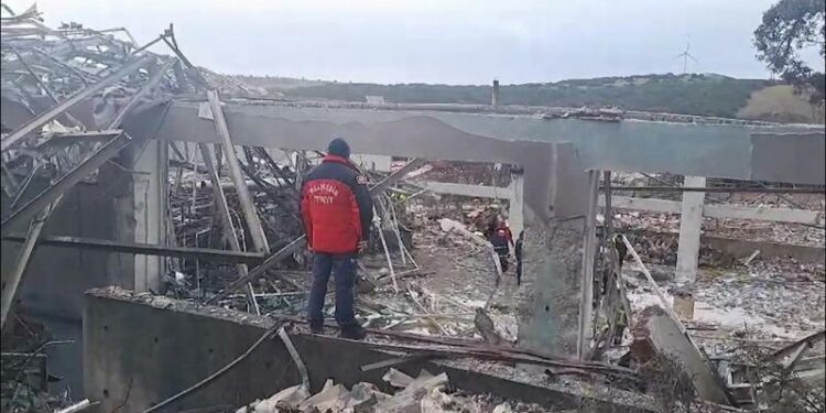 Түркияда жардыруучу зат чыгарган заводдо жарылуу болуп, 12 адам каза болду