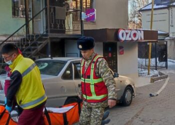 Бишкектеги көп кабаттуу үйдө өрт чыгып, батирде калып калган улгайган киши куткарылды