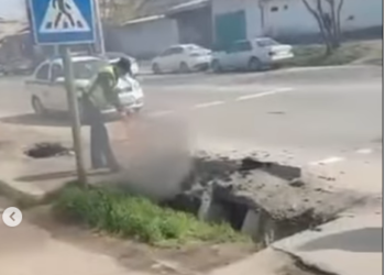 Бишкекте өрттөнгөн жол чырак боюнча милиция маалымат берди
