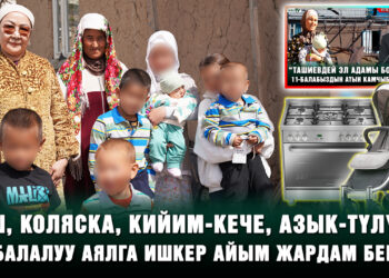 Меш, коляска, кийим-кече, азык-түлүк… 11 балалуу аялга ишкер айым жардам берди