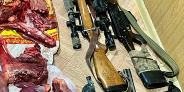 Ысык-Көлдө унаанын ичинен тоо текенин эти табылды