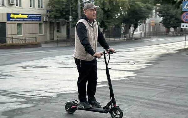 Ош мэри таңкы рейдге самокат менен келди