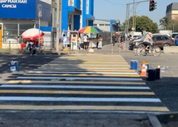 Бишкектин Курманжан Датка көчөсүнүн бир бөлүгү оңдоп-түзөөдөн кийин ачылды