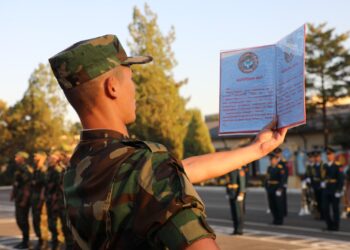 УКМК Академиясынын алгачкы курсанттары ант беришти