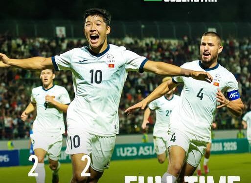 Кыргызстандын футбол боюнча курама командасы (U-23) өзбекстандык оюнчулар менен беттеште тең чыкты
