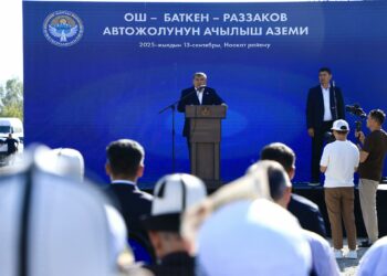 Ноокат – Кызыл-Кыя жолунун жаңыланган бөлүгүнүн ачылыш аземи өттү