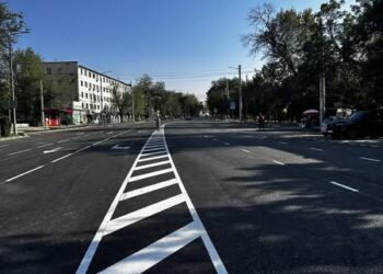 Бишкектин Фучик көчөсүндөгү жол оңдоо иштери аяктады