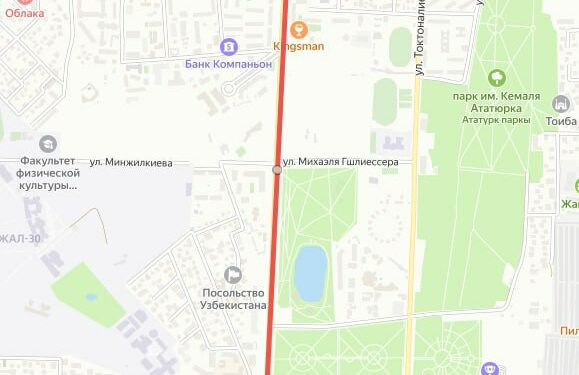 Бишкекте Айтматов проспектиси оңдоо иштерине байланыштуу жабылды