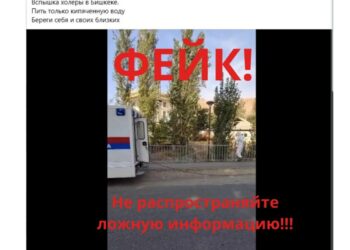 Министрлик Бишкекте холера тарап жатат деген маалыматты төгүндөдү