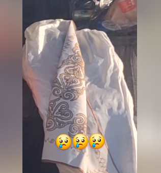 Таштандыга ыргытылган чепкендин видеосу тарады