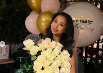 Актриса Айдана Тыныбекова курбулары менен «девичник» өткөрдү