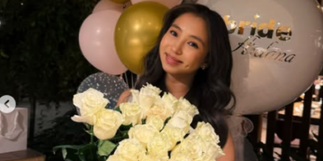 Актриса Айдана Тыныбекова курбулары менен «девичник» өткөрдү