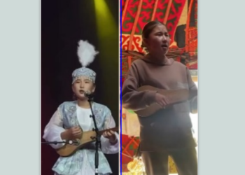 Соң-Көл жайлоосунда обон созгон кыз эсиңиздеби? Ал чоң сахнага чыкты (видео)