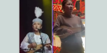 Соң-Көл жайлоосунда обон созгон кыз эсиңиздеби? Ал чоң сахнага чыкты (видео)