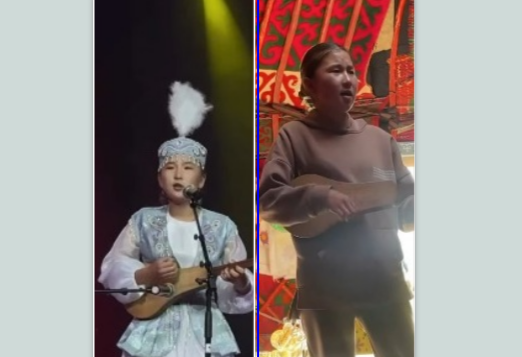 Соң-Көл жайлоосунда обон созгон кыз эсиңиздеби? Ал чоң сахнага чыкты (видео)