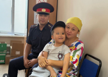 Бишкекте адашып кеткен бала табылды