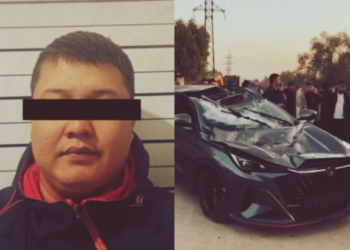 Бишкекте жеңил унааны экскаватор менен талкалап салган айдоочу үн катты (видео)