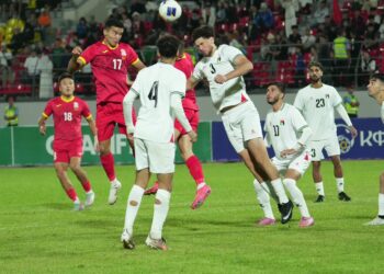 Футбол: Кыргызстандын жаштар курамасы Палестинаны жеңди