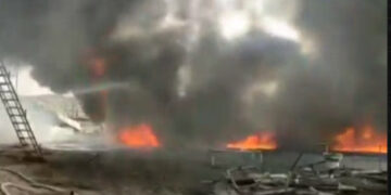 Баткенде мунай зат өндүрүүчү жайда өрт чыкты