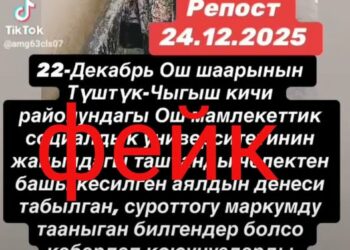 Ошто жарандарды дүрбөлөңгө салган маалымат тарады. Милиция маалымат берди