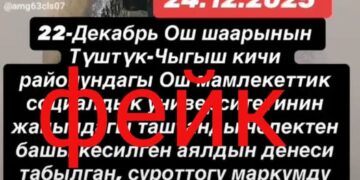 Ошто жарандарды дүрбөлөңгө салган маалымат тарады. Милиция маалымат берди