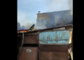 Көк-Жар айылында үй өрттөнүп жатат (видео)