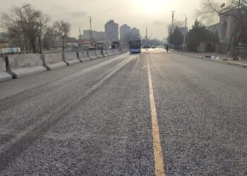 Борбор калаада Жибек жолу проспектисиндеги көпүрөнүн түндүк тарабы ачылды