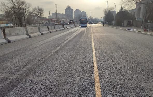 Борбор калаада Жибек жолу проспектисиндеги көпүрөнүн түндүк тарабы ачылды