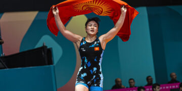 Мээрим Жуманазарова кыз-келиндер күрөшү боюнча Азиянын эки жолку чемпиону