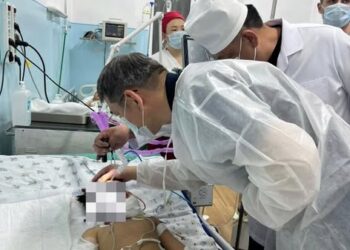 Көп кабаттуу үйдөн апасы менен кошо кулаган кыз жасалма дем алдыруу аппаратына туташтырылды