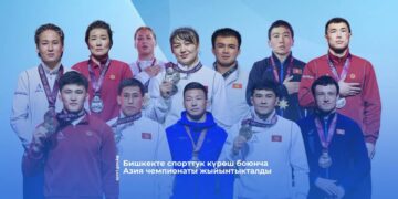 Бишкекте спорттук күрөш боюнча Азия чемпионаты жыйынтыкталды