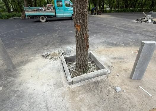 Бишкек мэриясы Ататүрк сейил багындагы асфальт төшөө иштери тууралуу маалымат берди