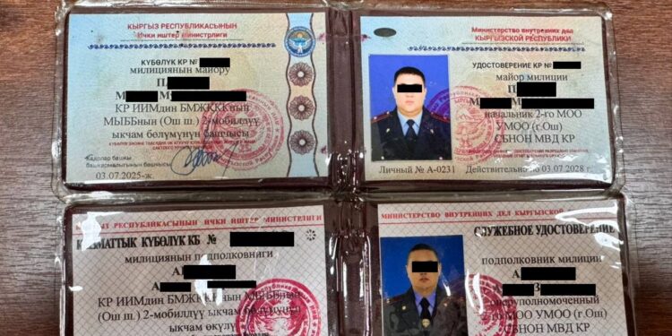 ИИМдин БМЖКККнын бөлүм башчысы жана оперативдүү кызматкери пара талап кылуу жана опузалоо фактысы боюнча кармалды